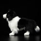 Simulation dog doll cute border collie doll simulation animal plush toy model gift