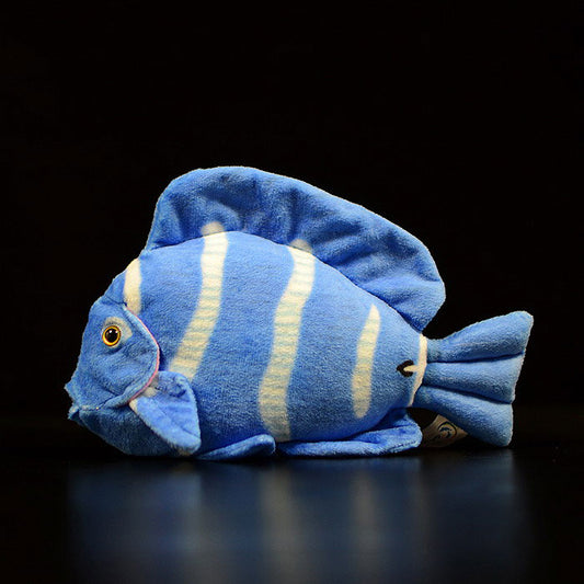 Cute tropical fish Atlantic blue hanging doll simulated blue thorn tail fish simulated animal plush toy