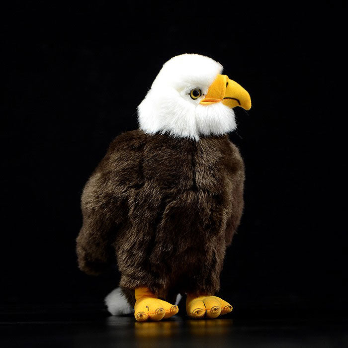 Simulated white headed Sea Eagle doll lovely bald eagle doll simulated animal model plush toy gift