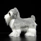 Simulation dog doll cute Czech terrier doll simulation animal mini schnauzer plush toy model
