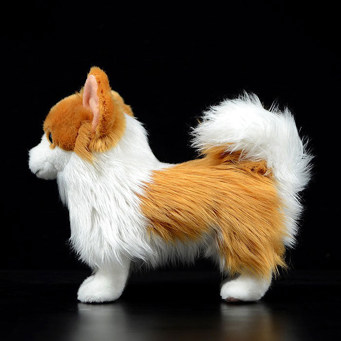 Simulation dog plush doll cute Pomeranian doll simulation animal plush toy model gifts