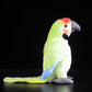 Cute macaw doll trumpet simulation green parrot toy simulation animal plush toy 16CM