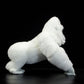 Simulated standing white gorilla bears plush toy doll lovely doll animal model gift