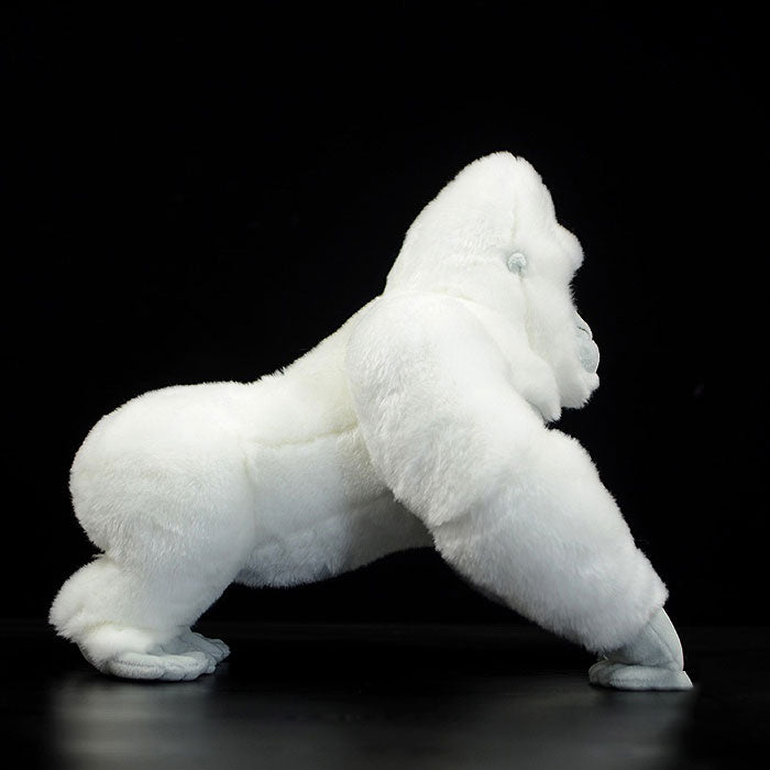 Simulated standing white gorilla bears plush toy doll lovely doll animal model gift