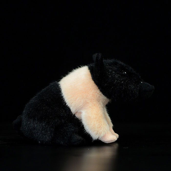 Super cute black pig cute little pig doll simulation pig simulation animal plush toy 20CM