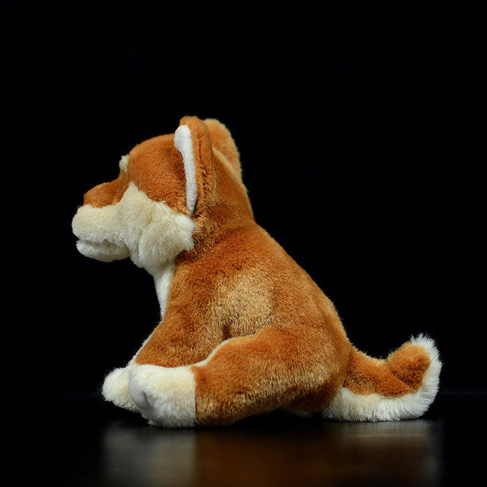 Tail list for export to Japan cute Shiba dog doll crouching posture dog doll simulation animal plush toy