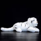 Simulation posture tiger plush toy white tiger doll cute white tiger doll simulation animal model gift