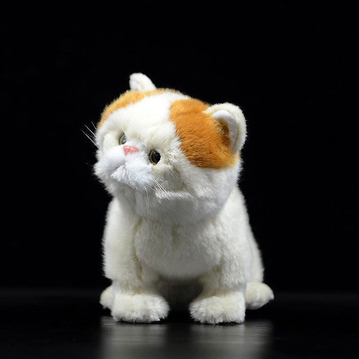 Simulation of exotic short-haired cat plush toy short-haired Persian cat doll Garfield doll simulation animal model