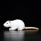 Super soft white mouse mouse plush toy mouse doll simulation animal plush toy 17CM