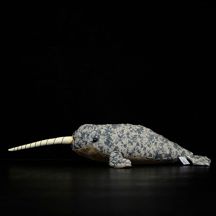 Cute narwhal doll simulation narwhal doll simulation animal plush toy model gift