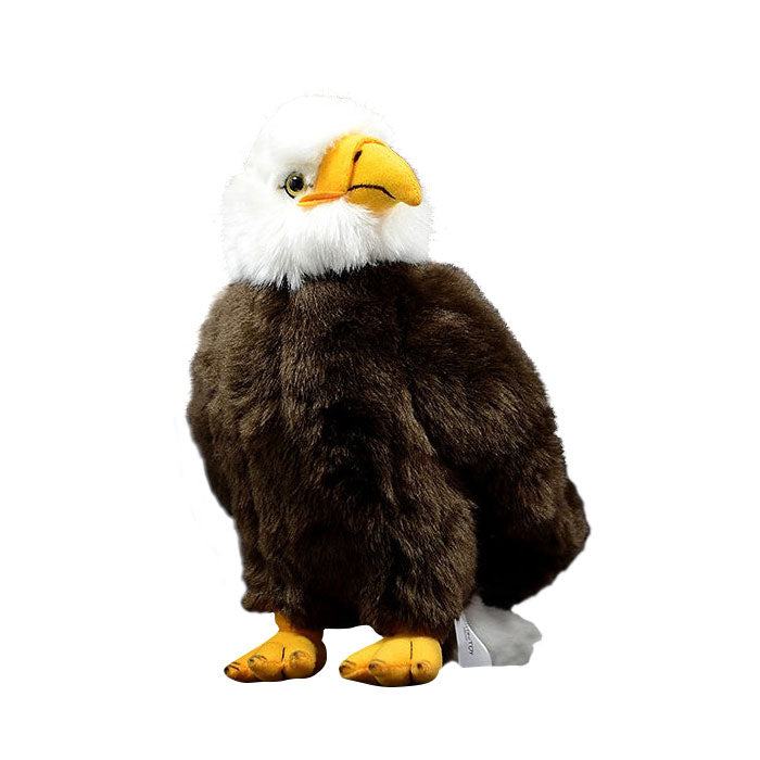 Simulated white headed Sea Eagle doll lovely bald eagle doll simulated animal model plush toy gift