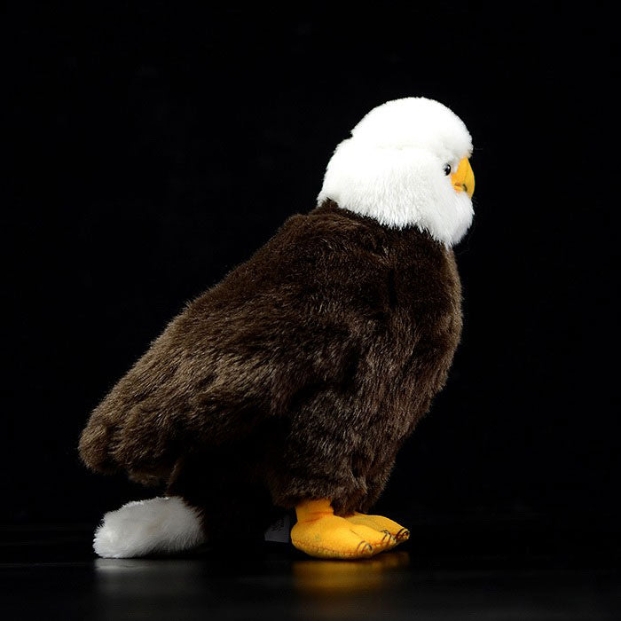 Simulated white headed Sea Eagle doll lovely bald eagle doll simulated animal model plush toy gift