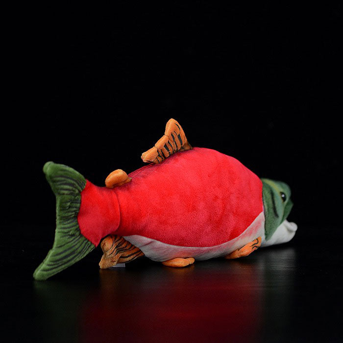 Cute red salmon doll red salmon plush toy simulated animal plush toy 39cm