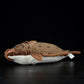 Cute flounder doll Atlantic flounder plush toy simulated animal plush toy 42cm
