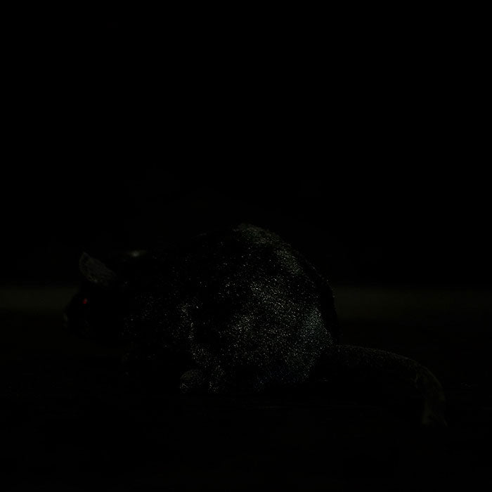 Super soft black mouse mouse plush toy mouse doll simulation animal plush toy 17CM