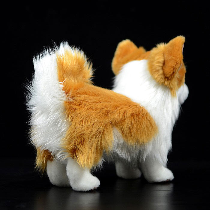 Simulation dog plush doll cute Pomeranian doll simulation animal plush toy model gifts