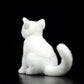 Imitation kitten plush toy doll lovely mandarin duck eye white kitten doll model gift