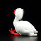 Super cute Crested Ibis plush toy doll cute simulation Chinese Crested Ibis doll plush toy model gift