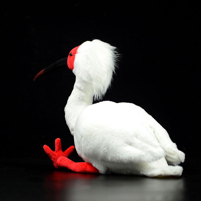 Super cute Crested Ibis plush toy doll cute simulation Chinese Crested Ibis doll plush toy model gift
