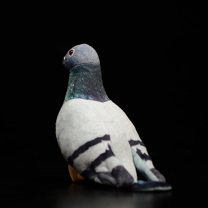 Cute grey pigeon simulation rock pigeon doll super cute pigeon doll small carrier pigeon plush toy gift