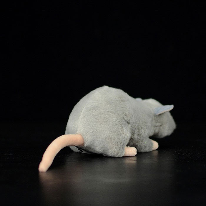 Super soft gray mouse mouse plush toy mouse doll simulation animal plush toy 17CM