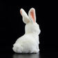 Cute rabbit plush toy super cute white rabbit doll simulation rabbit rabbit animal gift 20CM