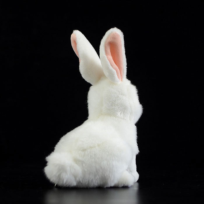 Cute rabbit plush toy super cute white rabbit doll simulation rabbit rabbit animal gift 20CM