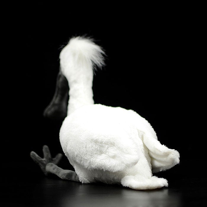 Super cute spoonbill plush toy doll lovely simulation black faced Spoonbill doll plush toy model gift