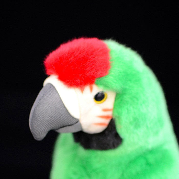 Cute Macaw doll simulation big green macaw Plush Toy Plush simulation animal 28cm