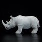 Simulated standing big white rhinoceros plush toy white doll lovely doll animal model gift