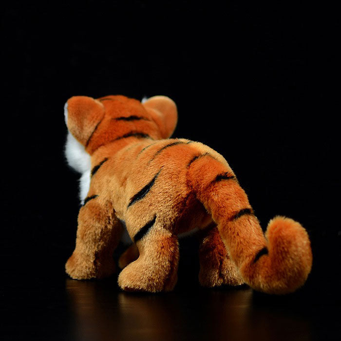Simulation posture Tiger plush toy yellow tiger doll cute white tiger doll simulation animal model gift
