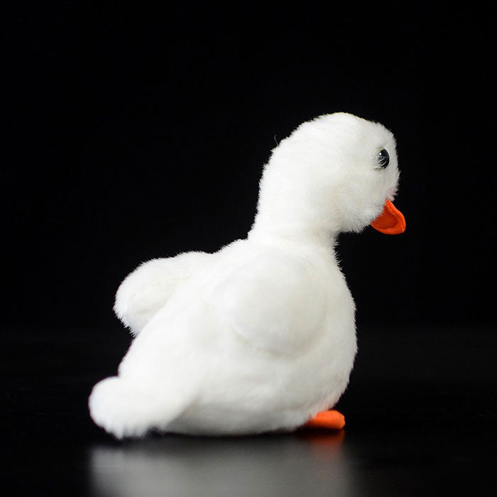 Cute duckling doll simulation white duckling plush toy simulation animal plush toy 12CM