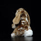 Cute posture drooping ear rabbit doll Brown Rabbit Doll imitation animal plush model toy gift