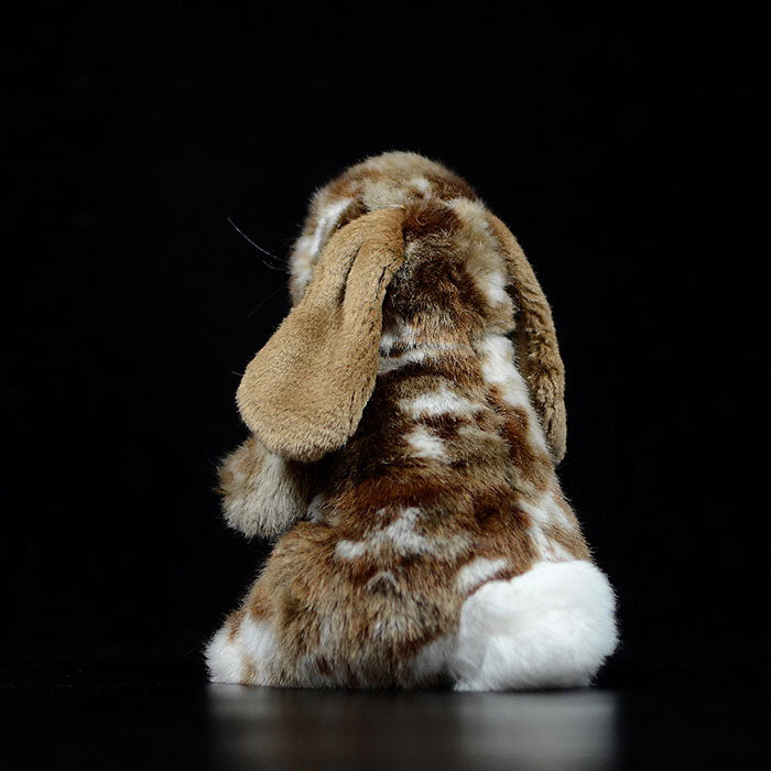 Cute posture drooping ear rabbit doll Brown Rabbit Doll imitation animal plush model toy gift