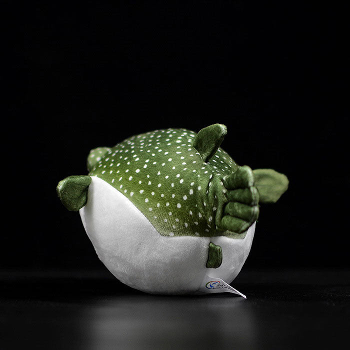 Cute tuna doll simulation green tuna doll super cute puffer fish marine animal plush toy gift