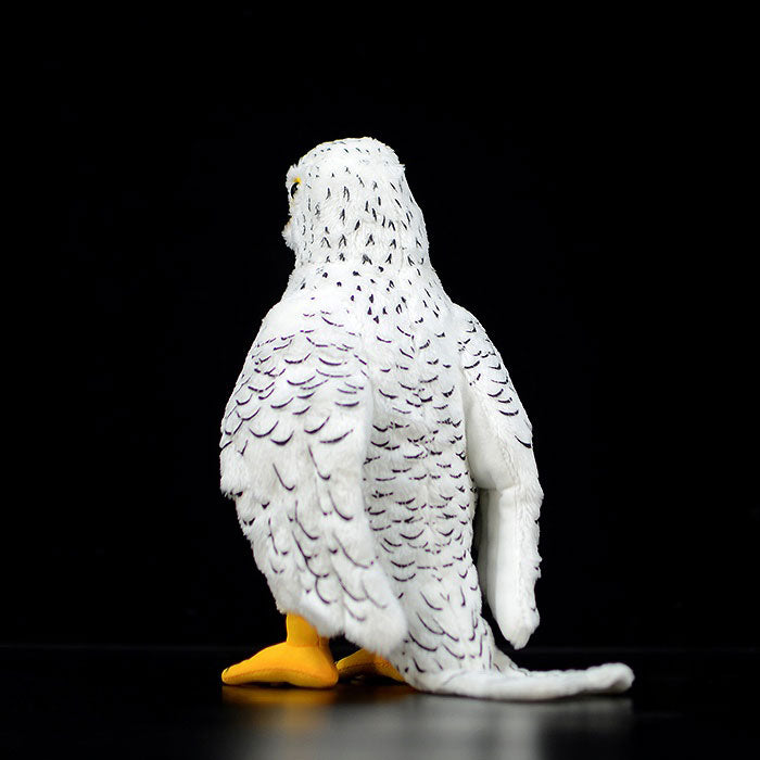 Super cute plush toy white falcon doll cute simulation Haidong green doll plush toy model gift