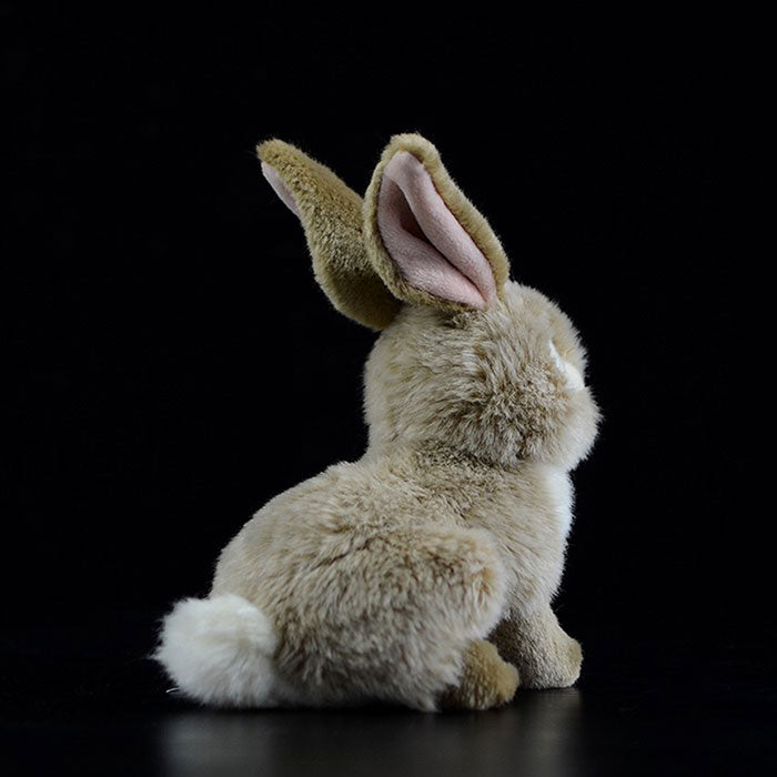 MIKECRACK Cute rabbit plush toy super cute brown rabbit doll simulation rabbit rabbit animal gift 20CM