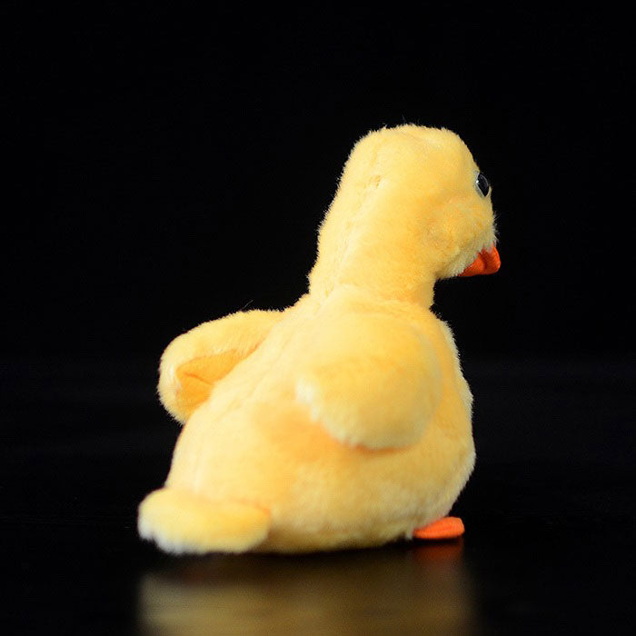 Cute little yellow duck doll simulation yellow duck plush toy simulation animal plush toy 12cm