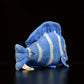 Cute tropical fish Atlantic blue hanging doll simulated blue thorn tail fish simulated animal plush toy