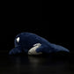 Cute black right whale doll simulation tumor head whale doll simulation animal plush toy model gift