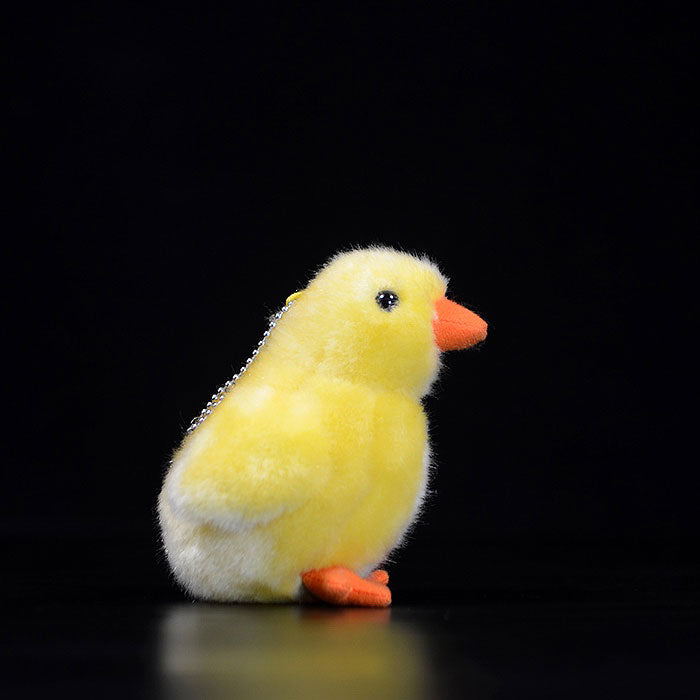 Cute yellow chicken pendant simulation yellow chicken plush toys simulation animal plush toys