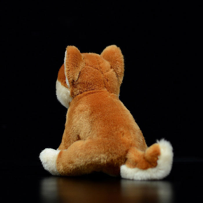 Tail list for export to Japan cute Shiba dog doll crouching posture dog doll simulation animal plush toy
