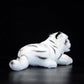 Simulation posture tiger plush toy white tiger doll cute white tiger doll simulation animal model gift