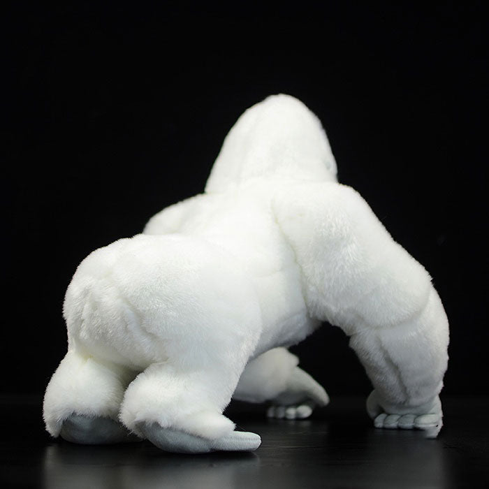 Simulated standing white gorilla bears plush toy doll lovely doll animal model gift