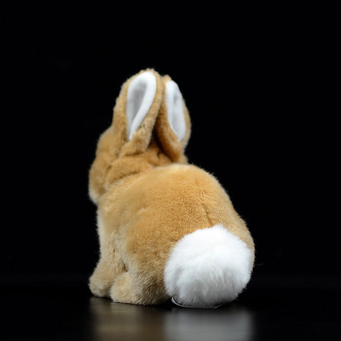 Yellow cute Dutch rabbit plush toy doll simulation little rabbit doll simulation animal model gift