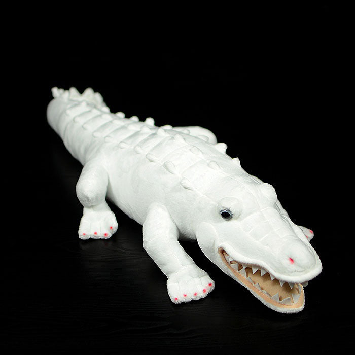 Super cute crocodile plush toy doll cute simulation albino crocodile doll plush toy model gift