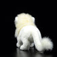 Simulation posture lion plush toy white lion doll African lion doll simulation animal model gift