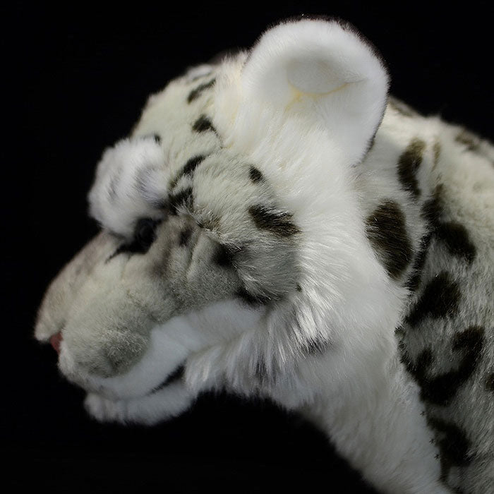 Simulated standing big snow leopard plush toy white leopard doll lovely leopard doll simulated animal model gift