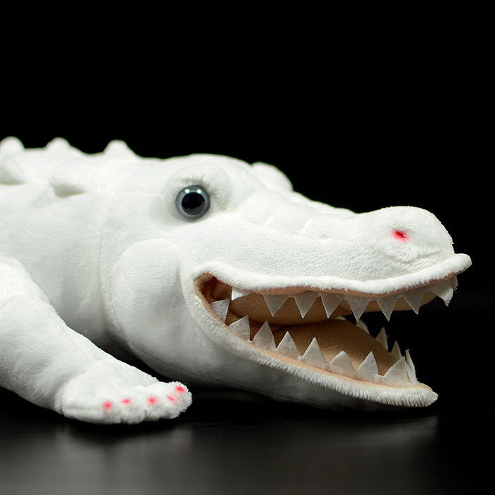 Super cute crocodile plush toy doll cute simulation albino crocodile doll plush toy model gift