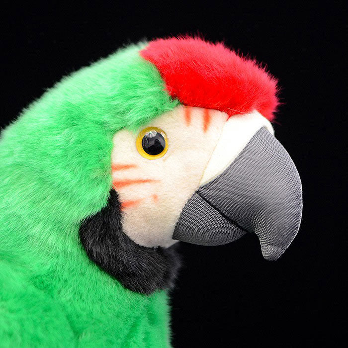 Cute Macaw doll simulation big green macaw Plush Toy Plush simulation animal 28cm